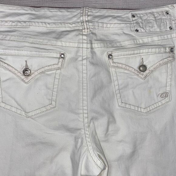 Code Bleu Annette women 16 white Capri jeans - Picture 7 of 11